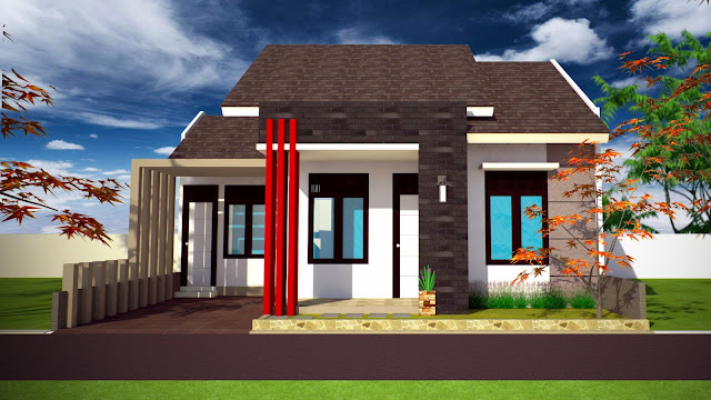 Desain Rumah Minimalis Tampak Depan 1 Lantai