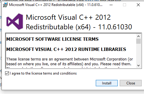 download visual c++ runtime redistribute