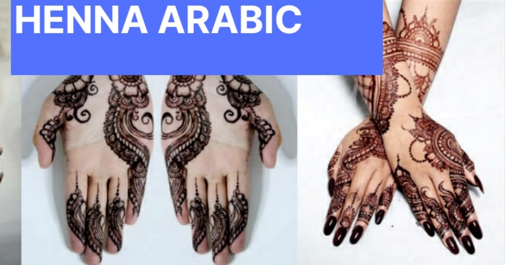 Tutorial Desain  Henna  Arabic Simple dan Medium WAWASANKU