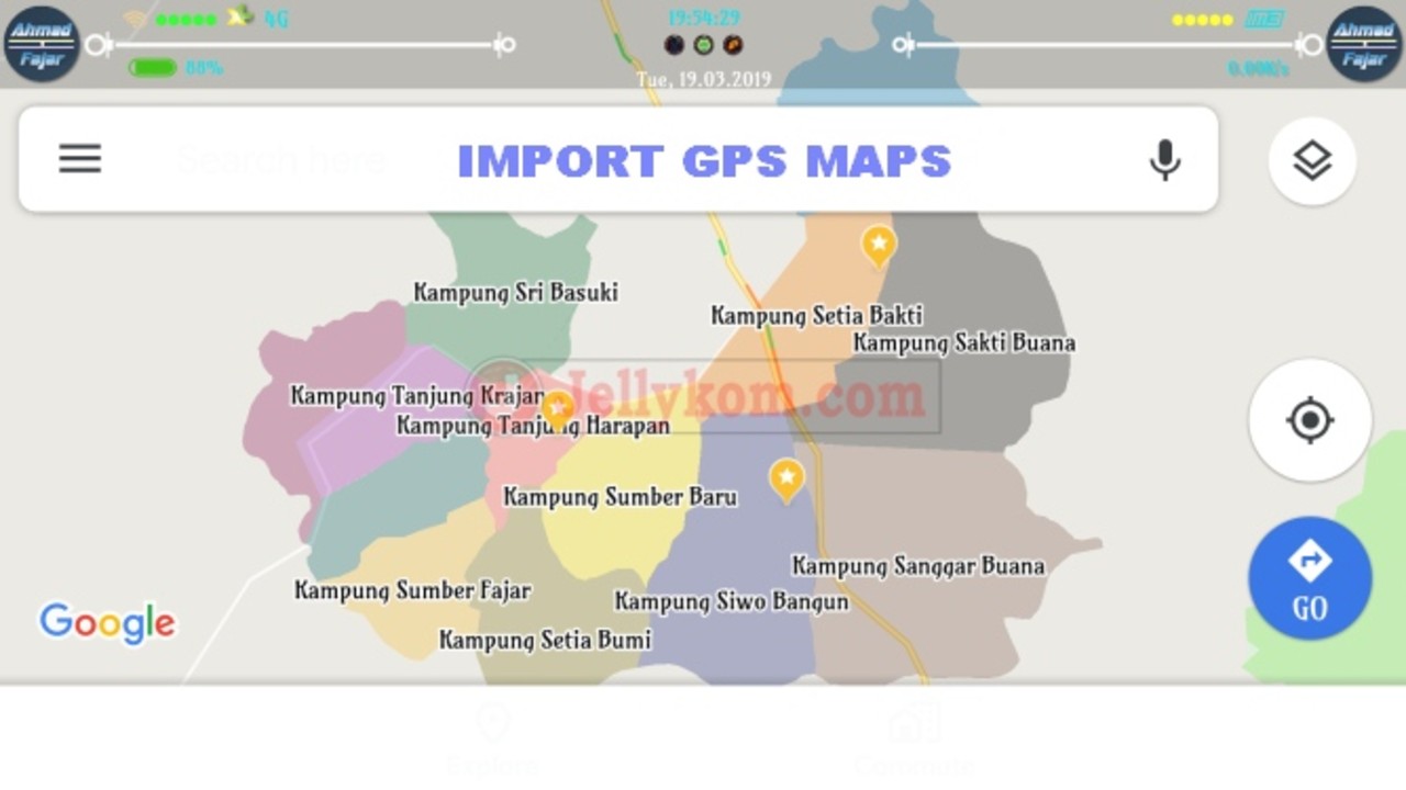 Cara Import dan Menampilkan Peta GPS Kedalam Google Maps (GPX, KML, CSV)