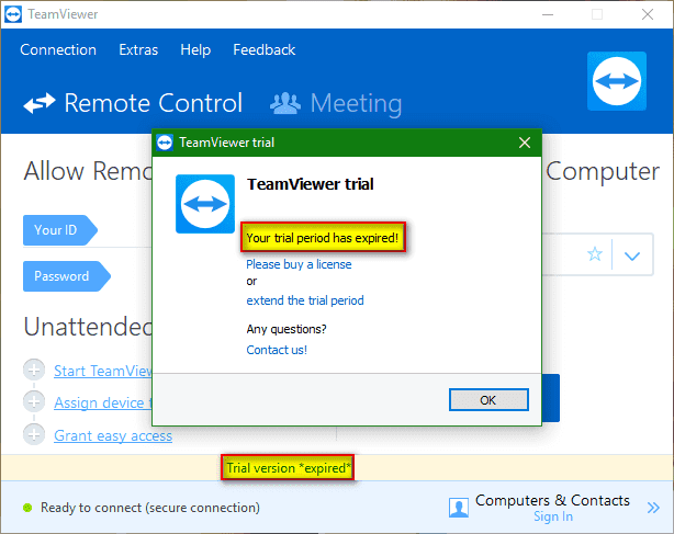 I Love It Teamviewer 13 Resetid Fix Expired Teamviewer Trial Period
