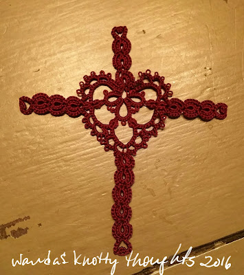 Joy's Heart cross bookmark wandasknottythoughts January 2016