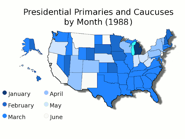 1988 Presidential Primary Calendar