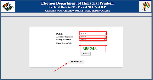 Himachal Pradesh Voter List PDF Download