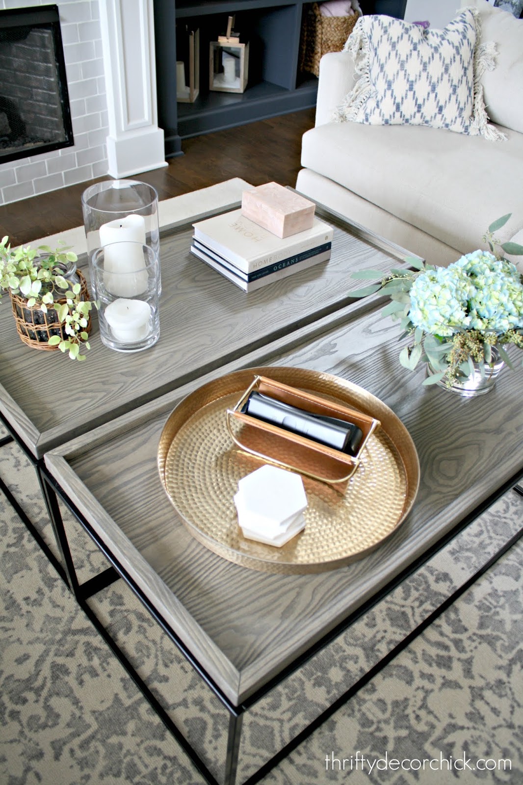 DIY Square {BIG!} Wood Coffee Table for Less | Thrifty Decor Chick