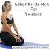 Yoga Asanas Practice Rules | Essential 32 Rules For Yogasan in English