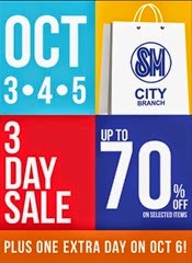 sm malls 3-day sale oct 