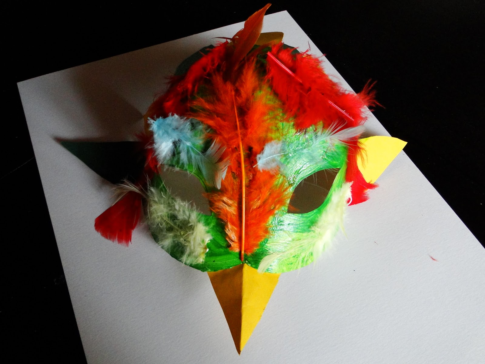 La boite à idées de l' atelier 3B* * *: Masque oiseau en relief