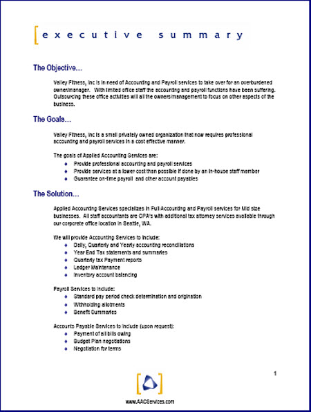 Business Proposal: Business Proposal Format  business 