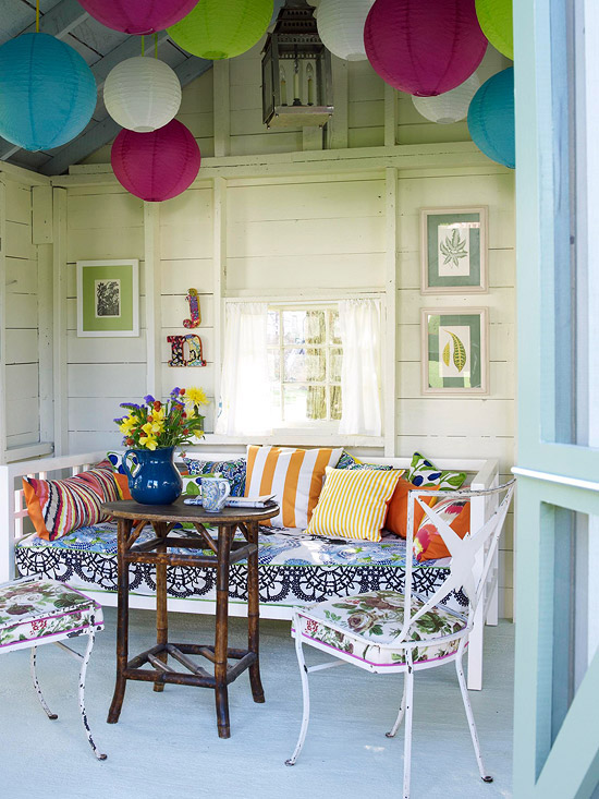 Chic Porch Room Summer 2013 Decorating Ideas | Furniture Design Ideas