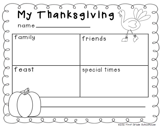 2nd Grade Writing Paper Thanksgiving Personalzlatara Web Fc2 Com
