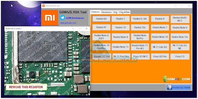 GsmAze RSA Tool Hardware Method Repair Dual Sim [Redmi & Poco mobile]