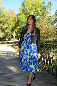 robe opullence, veste Maje, les petites bulles de ma vie, look du jour
