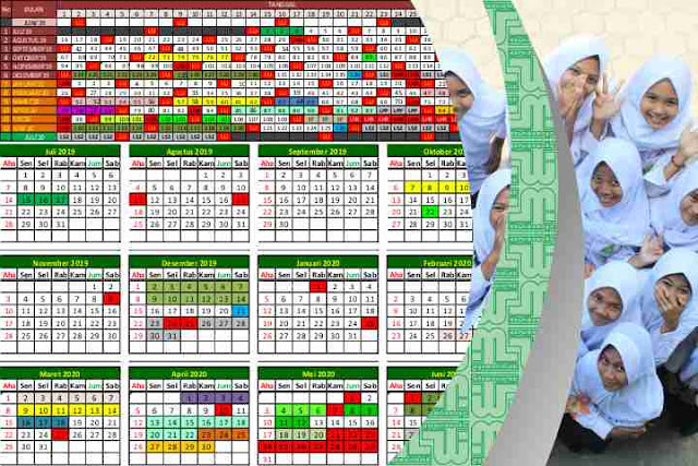  Kanwil Kemenag Provinsi Jawa Timur merilis Kalender Pendidikan  Kalender Pendidikan 2019/2020 Kemenag Jatim (Excel)