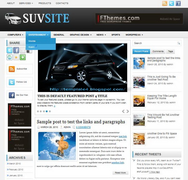 SuvSite WordPress Theme