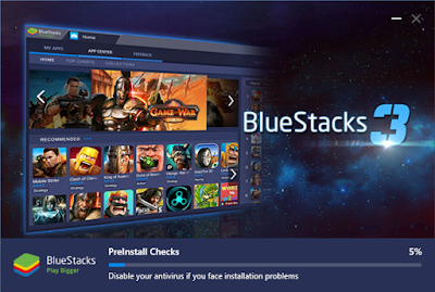 برنامج bluestacks 3 تشغيل برامج و العاب الاندرويد و ملفات apk علي الكمبيوتر