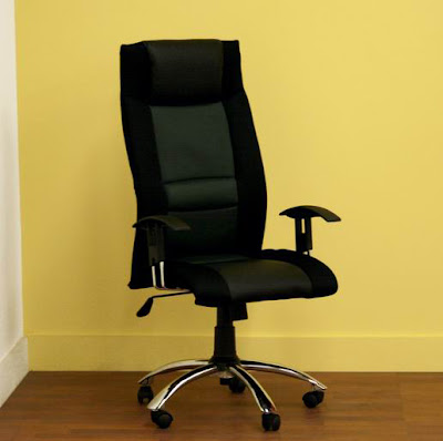 Office Chair - Buffalo Leather and Fabric