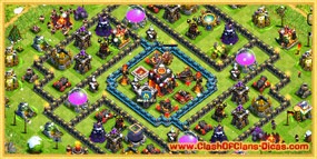 Muros de vilas clash of clans