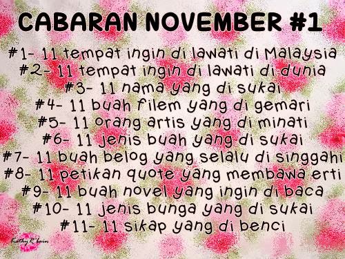 ❤ Cabaran November #1 ''11 Buah Filem Yang Di Gemari'' ❤