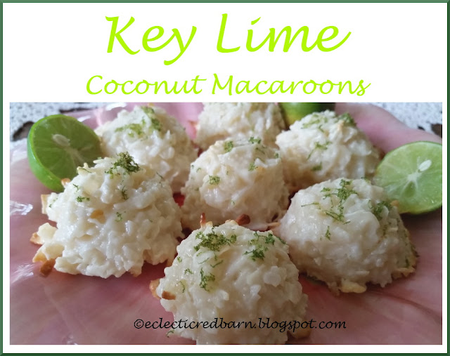 Eclectic Red Barn: Key Lime Coconut Macaroons