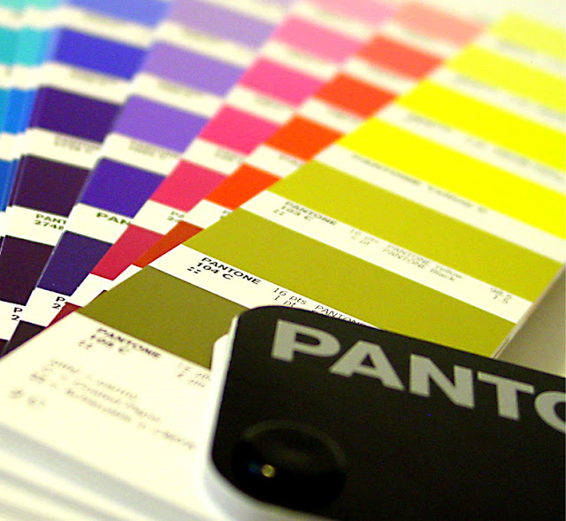 Pantone color swatches