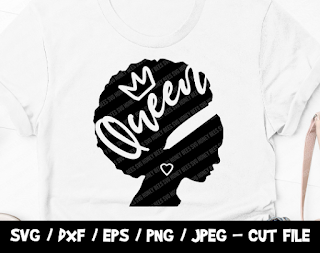 Black Woman Queen, Black Lives Matter SVG, BLM SVG Cut File, Instant Download, Cricut, Silhouette, African American Women Silhouette