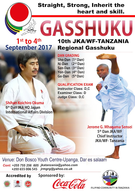 REPORT: JKA/WF TANZANIA 10th International Gasshuku with Shihan Koichiro Okuma