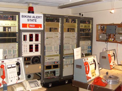 control room of the nuclear bunker