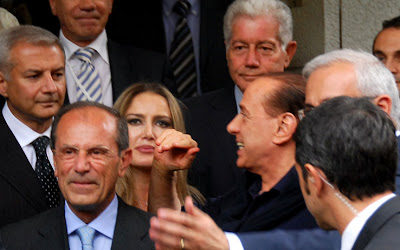 Berlusconi con Patrizia D'Addario