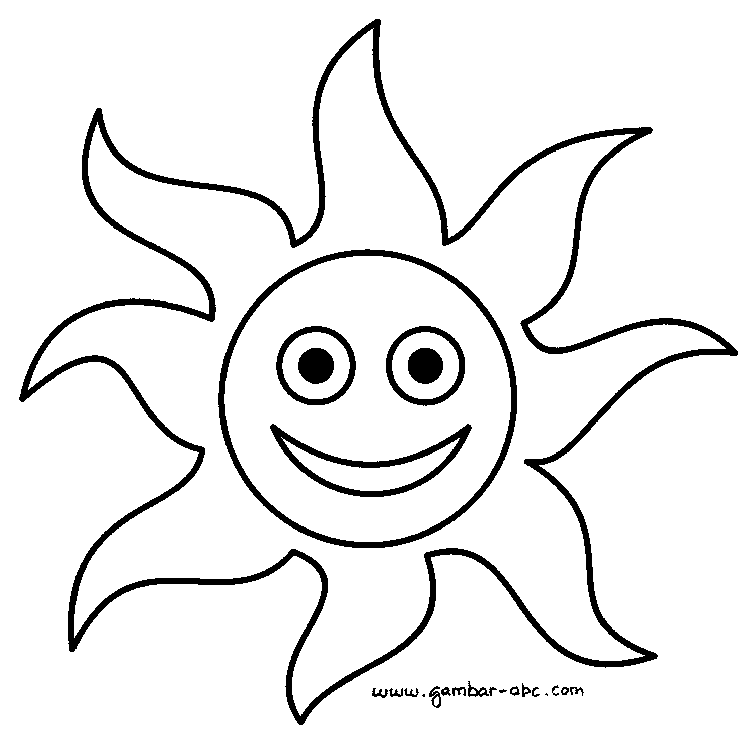 Download 560 Gambar Animasi Matahari Hitam Putih Paling Baru