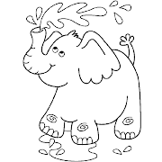 Dibujos para imprimir y colorear: Elefante para colorear