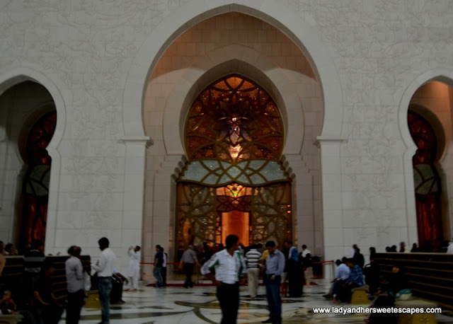 Sheikh Zayed Grand Mosque's entrance to the main prayer hall