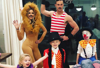 Alex Smith Playing Dress Up With His Family During Halloween