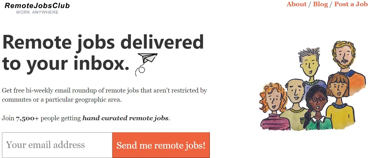 Remote Jobs Club-40 Best Remote Jobs Websites in 2022 - Creative Tricks 24