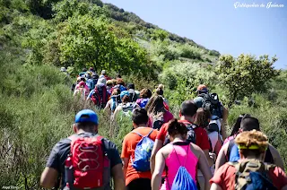 Senderistas en la Sierra Sur de Jaén