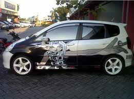 mobil drag honda jazz,  cutting sticker honda jazz silver,  motif sticker mobil jazz,  mobil jazz modifikasi,  honda jazz modifikasi ceper,  motif sticker jazz silver, 