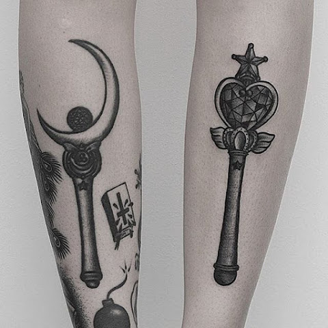 Fight Like A Girl With These Sailor Moon Wand Tattoos