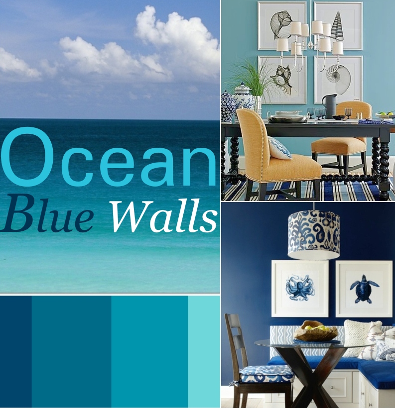 24 Blue Interior Wall Paint Ideas For Every Room In The Home Coastal Decor Ideas Interior Design Diy Shopping
