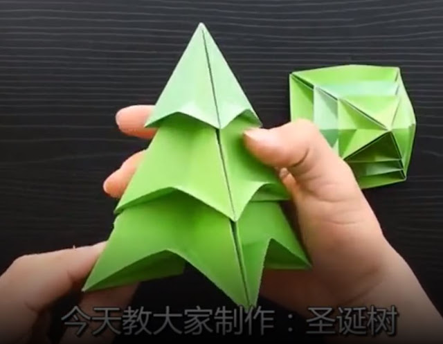 Video tutorial  Arbol de  navidad en origam