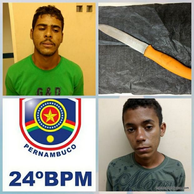 Polícias detém suspeitos com faca que tentavam praticar homicídio em São Domingos