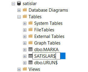 Excel dosyası tüm data ve sayfalarıyla beraber SQL Server'a aktarıldı.