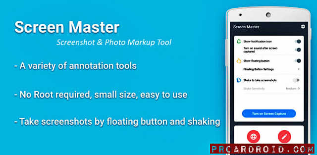  تطبيق Screen Master Pro للتقاط صور لشاشة الهاتف للأندرويد مجاناً logo