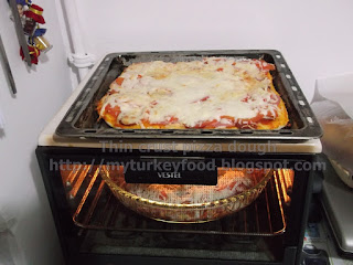 Thin crust pizza dough