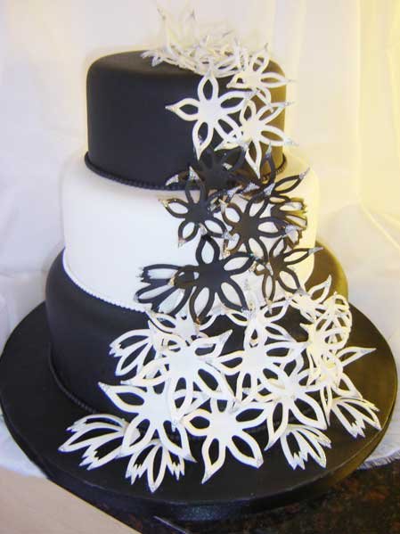 Wedding Cakes Pictures Black And White