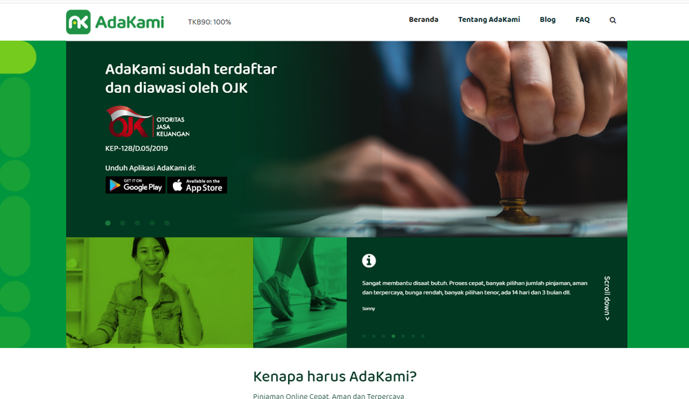 AdaKami-Pinjaman dan Ciciclan Kredit Online.