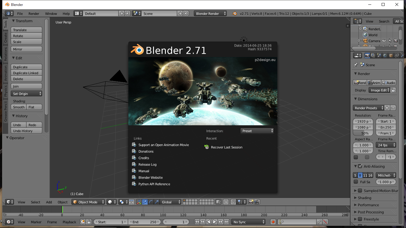 Review Aplikasi 3D Modelling BlenderTugas1 Think Different