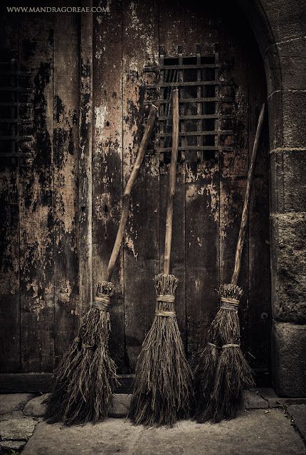 Aker Dantzaria Witch Broomsticks Berwick Zugarramurdi and Salem Besom Brooms by Victoria Francés