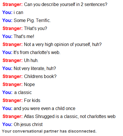 Sex and the City, My Omegle Chat Of The Day