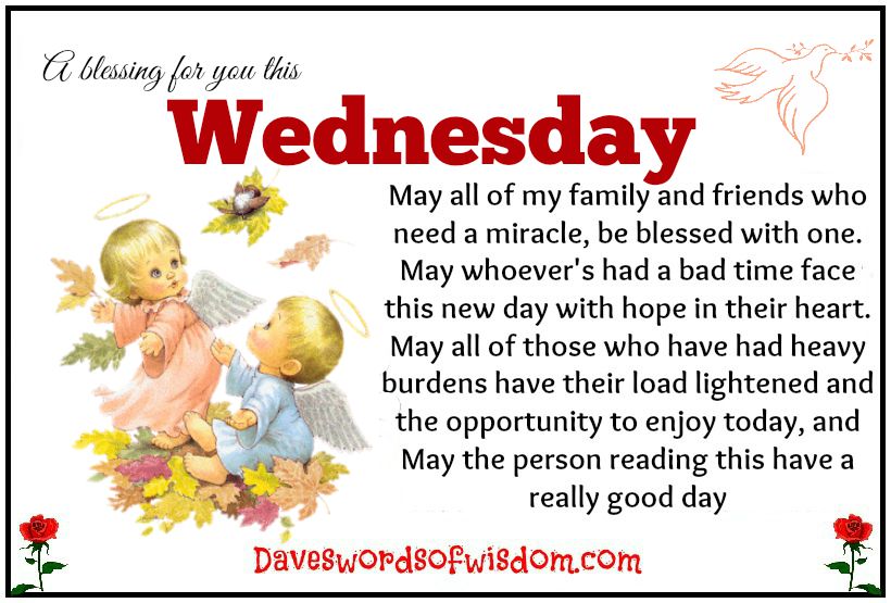 Daveswordsofwisdom.com: A Blessing for Wednesday.