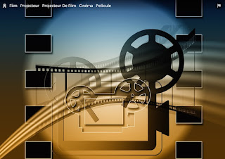 l’illustration d’une projection de film